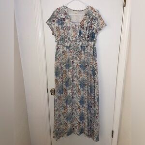 Roole long floral dress